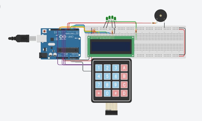 Conexiones keypad matriz